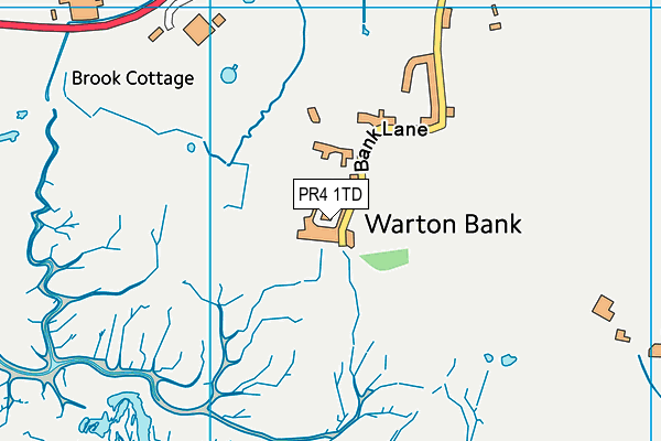 PR4 1TD map - OS VectorMap District (Ordnance Survey)