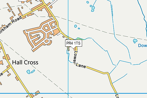 PR4 1TS map - OS VectorMap District (Ordnance Survey)