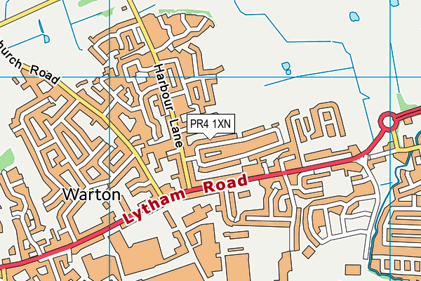 PR4 1XN map - OS VectorMap District (Ordnance Survey)