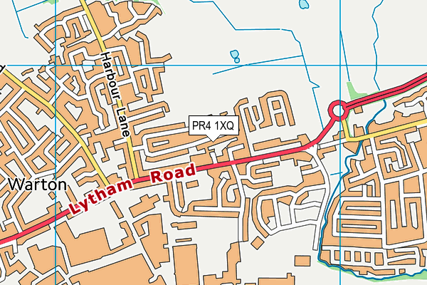 PR4 1XQ map - OS VectorMap District (Ordnance Survey)
