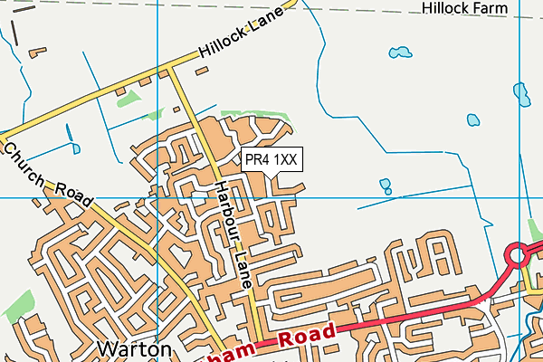 PR4 1XX map - OS VectorMap District (Ordnance Survey)