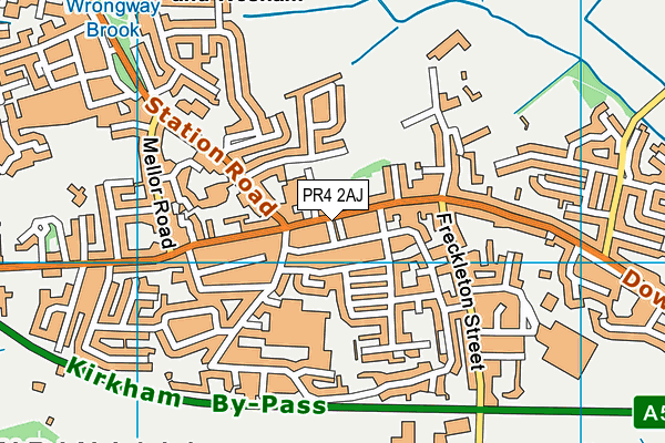 PR4 2AJ map - OS VectorMap District (Ordnance Survey)