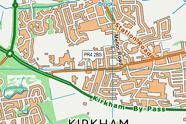 PR4 2BS map - OS VectorMap District (Ordnance Survey)