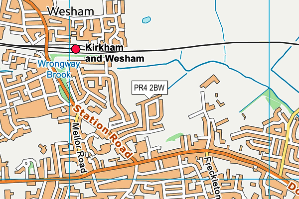 William Segar Hodgson Playing Fields map (PR4 2BW) - OS VectorMap District (Ordnance Survey)