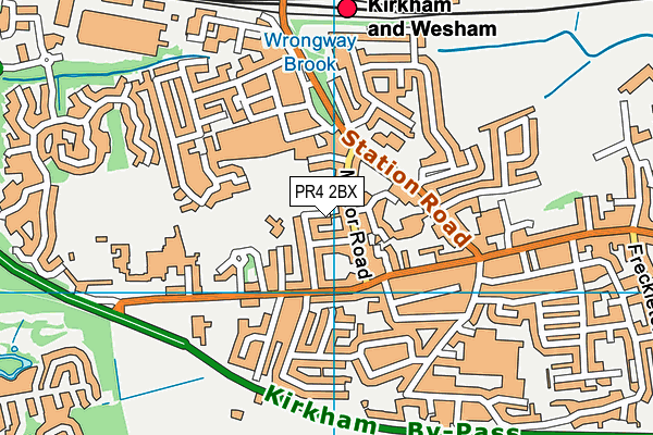 PR4 2BX map - OS VectorMap District (Ordnance Survey)