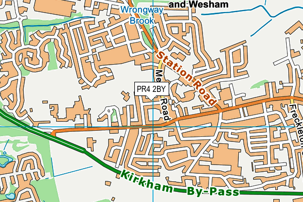 PR4 2BY map - OS VectorMap District (Ordnance Survey)