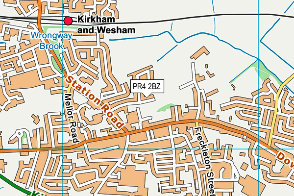 PR4 2BZ map - OS VectorMap District (Ordnance Survey)