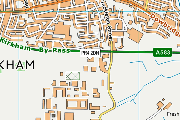 PR4 2DN map - OS VectorMap District (Ordnance Survey)
