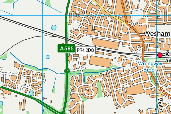 PR4 2DQ map - OS VectorMap District (Ordnance Survey)