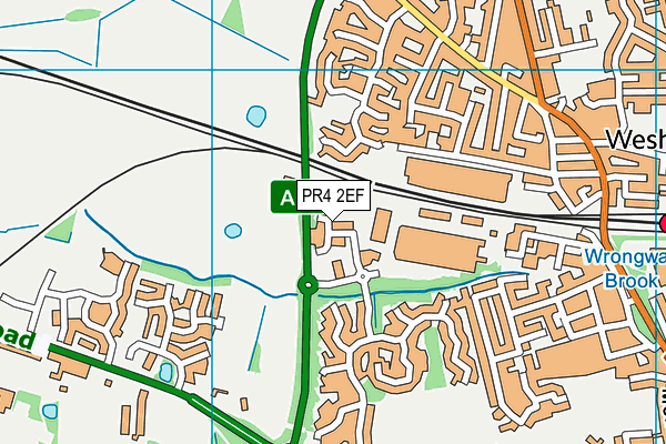 Map of YOURGYM LYTHAM LTD at district scale