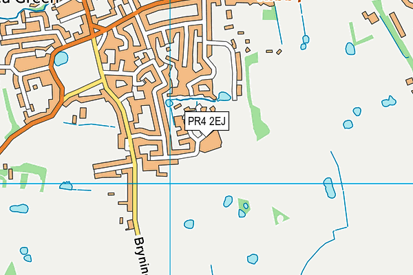 PR4 2EJ map - OS VectorMap District (Ordnance Survey)