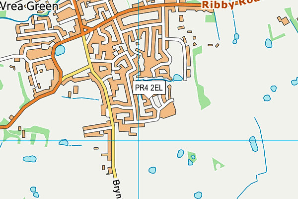 PR4 2EL map - OS VectorMap District (Ordnance Survey)