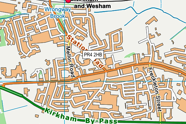 PR4 2HB map - OS VectorMap District (Ordnance Survey)