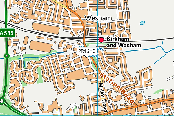 Map of ONE STOP STORES (KIRKHAM) LIMITED at district scale