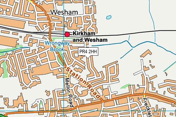 PR4 2HH map - OS VectorMap District (Ordnance Survey)