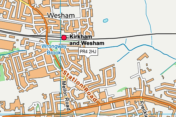 PR4 2HJ map - OS VectorMap District (Ordnance Survey)