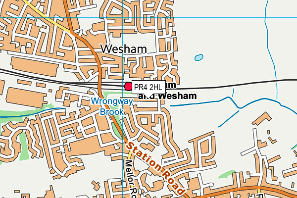 PR4 2HL map - OS VectorMap District (Ordnance Survey)