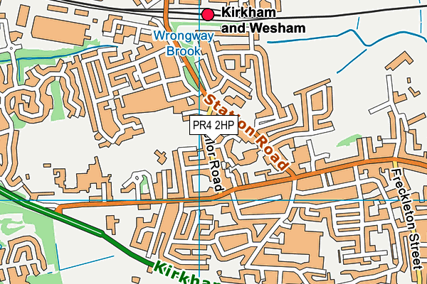 PR4 2HP map - OS VectorMap District (Ordnance Survey)