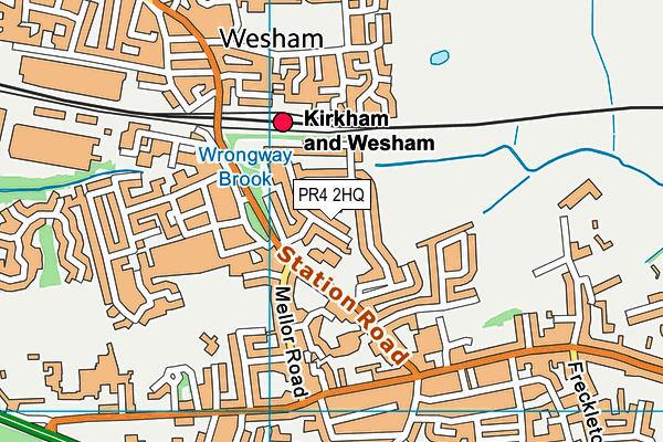 PR4 2HQ map - OS VectorMap District (Ordnance Survey)