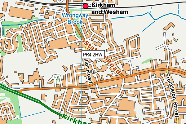 PR4 2HW map - OS VectorMap District (Ordnance Survey)