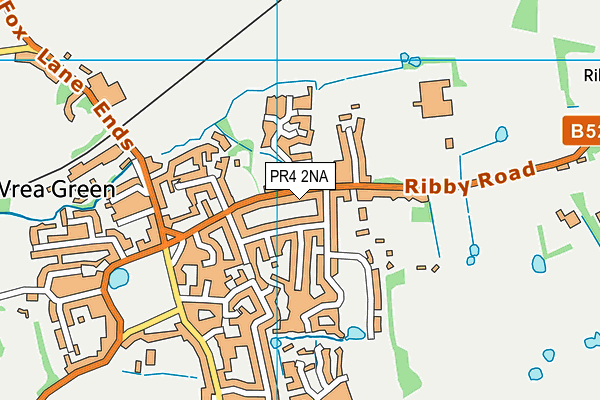 PR4 2NA map - OS VectorMap District (Ordnance Survey)