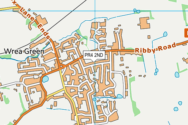 PR4 2ND map - OS VectorMap District (Ordnance Survey)