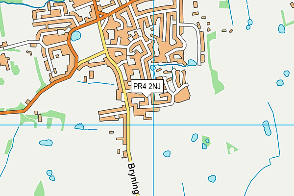 PR4 2NJ map - OS VectorMap District (Ordnance Survey)