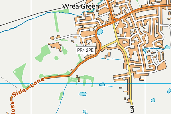 PR4 2PE map - OS VectorMap District (Ordnance Survey)