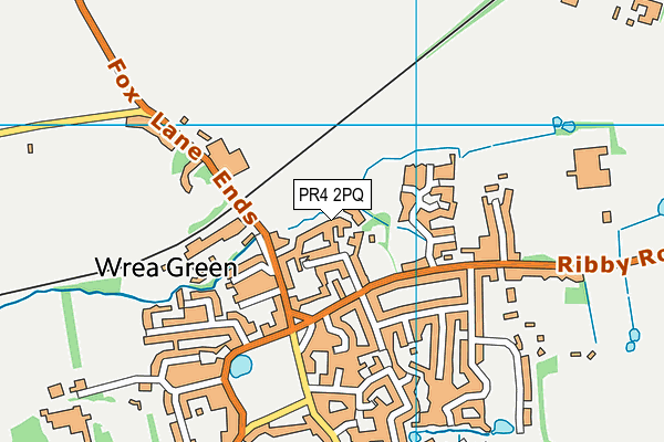 PR4 2PQ map - OS VectorMap District (Ordnance Survey)