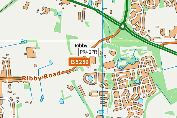 Sport And Leisure (Ribby Hall Village) map (PR4 2PR) - OS VectorMap District (Ordnance Survey)