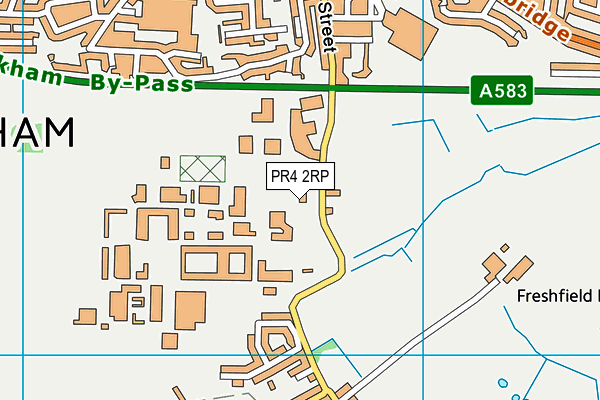 PR4 2RP map - OS VectorMap District (Ordnance Survey)