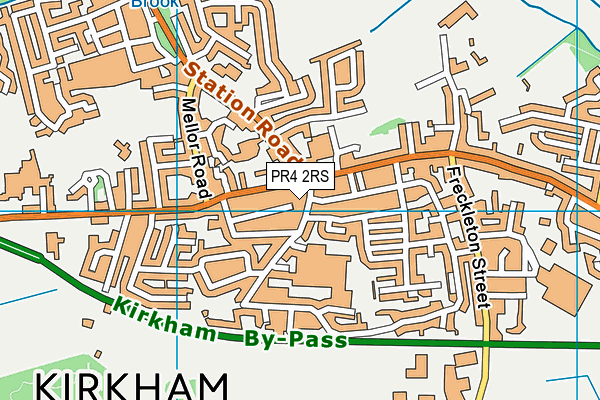 PR4 2RS map - OS VectorMap District (Ordnance Survey)