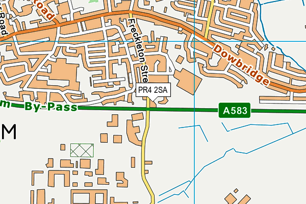 PR4 2SA map - OS VectorMap District (Ordnance Survey)
