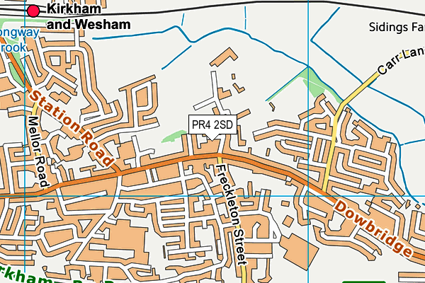 PR4 2SD map - OS VectorMap District (Ordnance Survey)