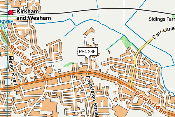 PR4 2SE map - OS VectorMap District (Ordnance Survey)