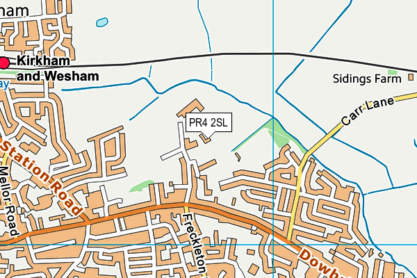 Kirkham St Michaels C Of E Primary School map (PR4 2SL) - OS VectorMap District (Ordnance Survey)