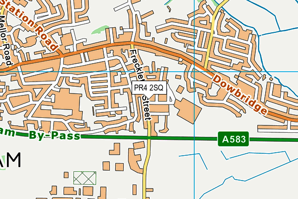 PR4 2SQ map - OS VectorMap District (Ordnance Survey)
