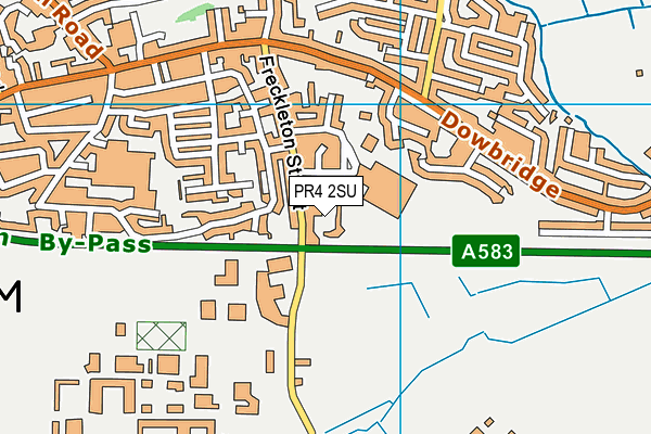 PR4 2SU map - OS VectorMap District (Ordnance Survey)