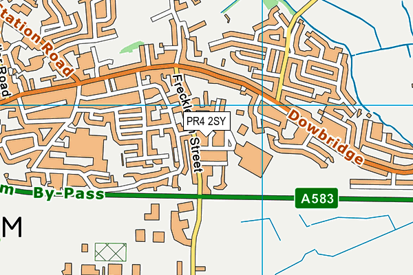 PR4 2SY map - OS VectorMap District (Ordnance Survey)