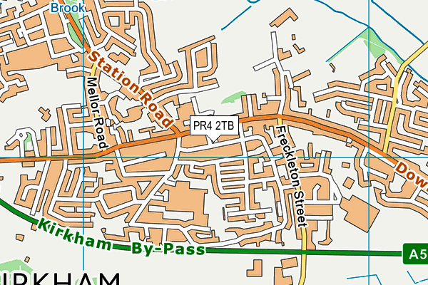 PR4 2TB map - OS VectorMap District (Ordnance Survey)