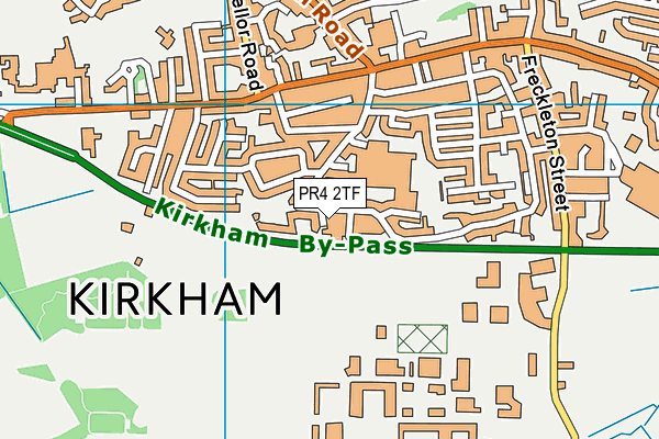 PR4 2TF map - OS VectorMap District (Ordnance Survey)