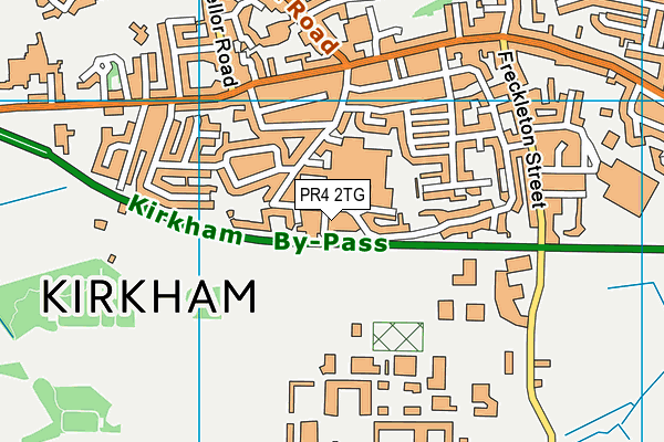 PR4 2TG map - OS VectorMap District (Ordnance Survey)