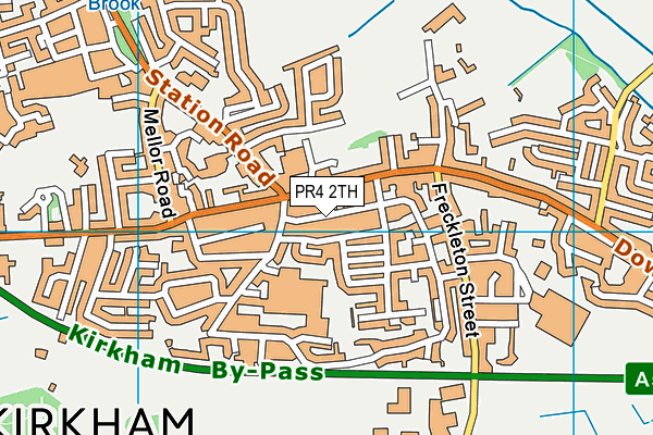 PR4 2TH map - OS VectorMap District (Ordnance Survey)