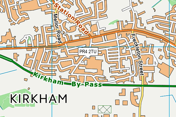PR4 2TU map - OS VectorMap District (Ordnance Survey)