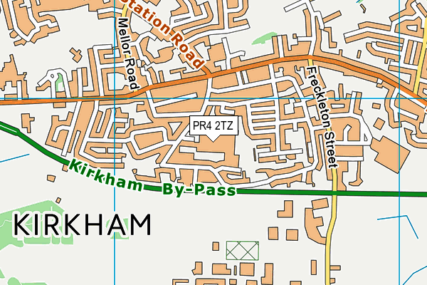 PR4 2TZ map - OS VectorMap District (Ordnance Survey)