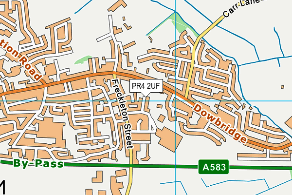 PR4 2UF map - OS VectorMap District (Ordnance Survey)