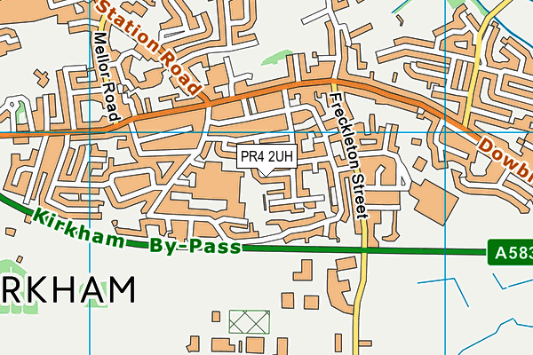 PR4 2UH map - OS VectorMap District (Ordnance Survey)