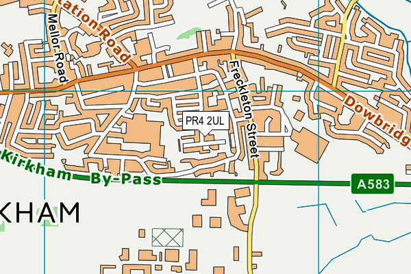 PR4 2UL map - OS VectorMap District (Ordnance Survey)