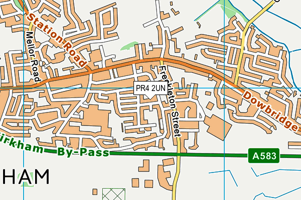 PR4 2UN map - OS VectorMap District (Ordnance Survey)