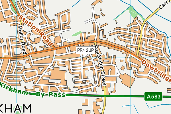 PR4 2UP map - OS VectorMap District (Ordnance Survey)